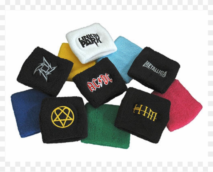 Embroidered Wrist Sweatbands - Wrist Sweatbands Clipart #5722496