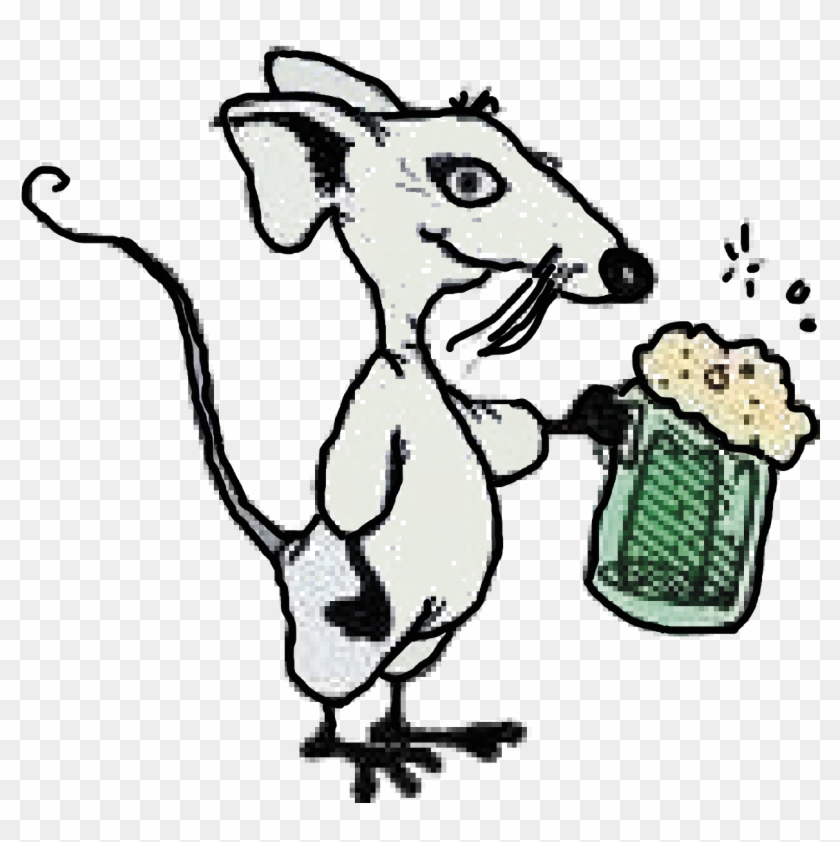 Guest Ales At The Bell/the Rat, Walton On The Hill - Rat Drinking Beer Cartoon Clipart #5722701