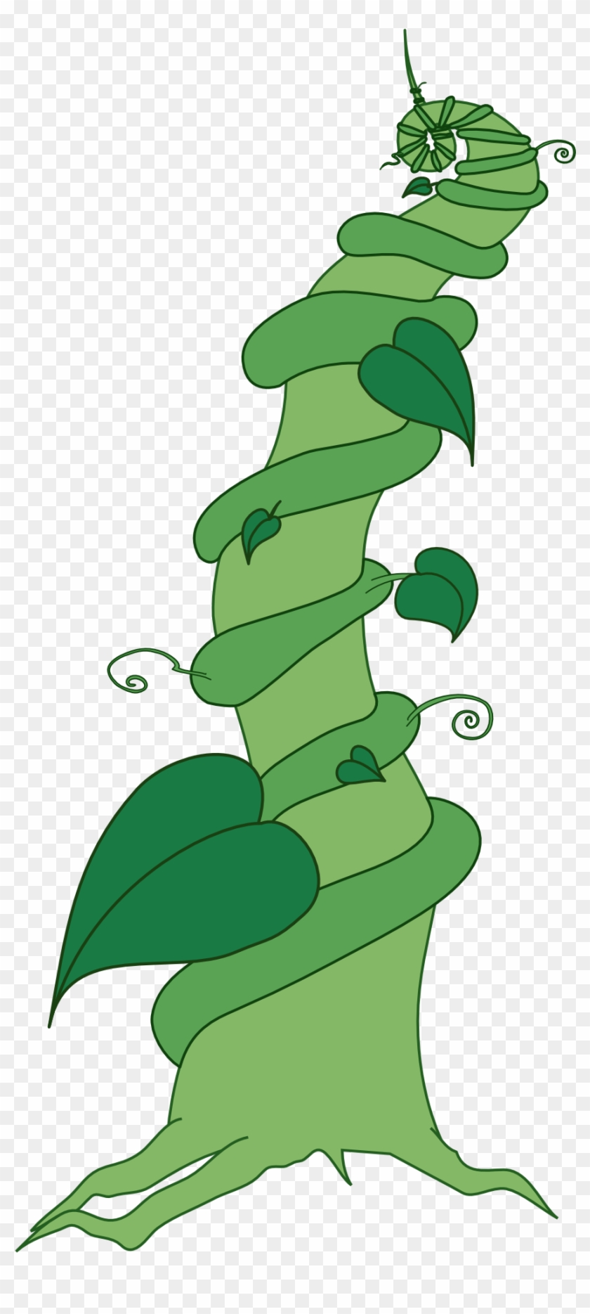 Beanstalk Plant Vegetable Fat - Beanstalk Clipart - Png Download