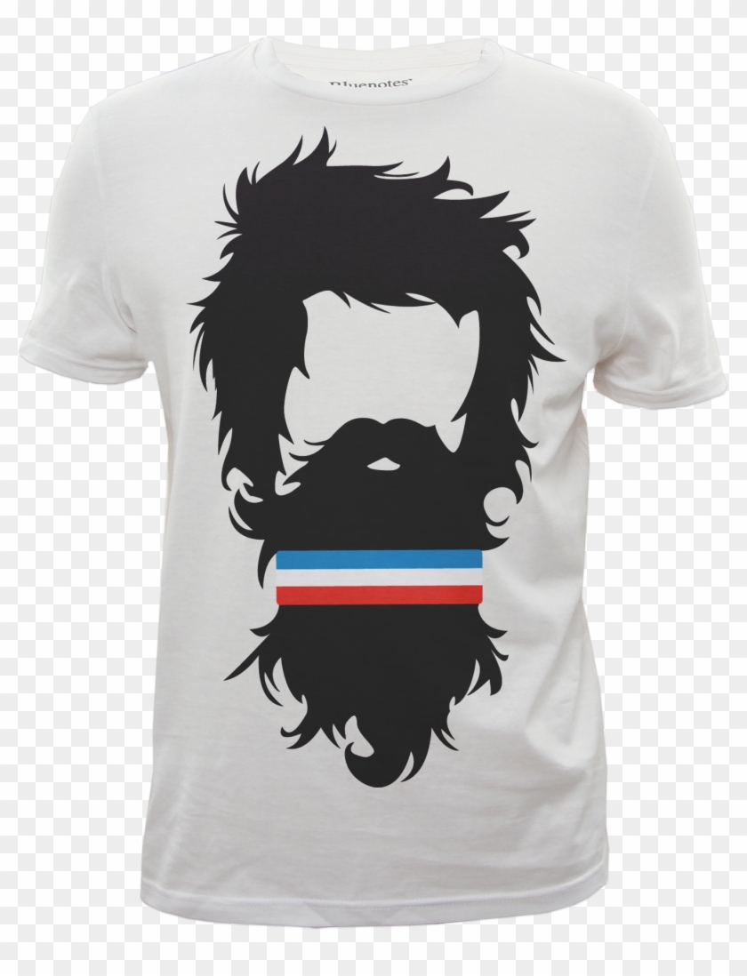 "hipster Sweatband" Graphic Tshirt Designed For Bluenotes - Growing Beard Cartoon Clipart #5723175