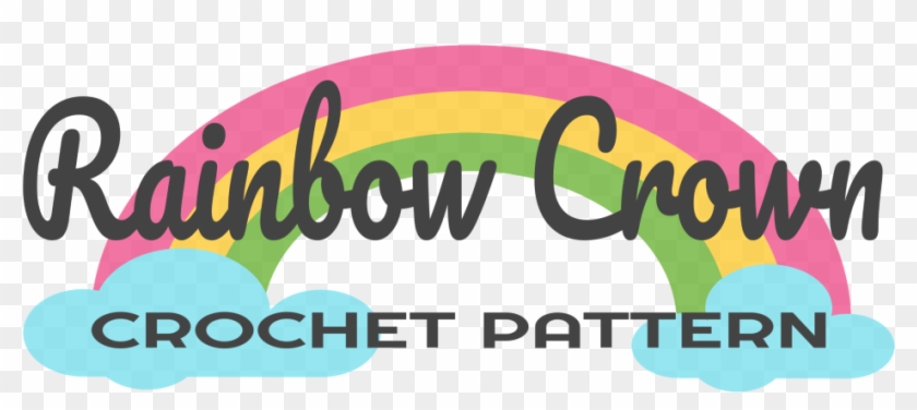 Rainbow Crown Crochet Pattern - Graphic Design Clipart #5723514