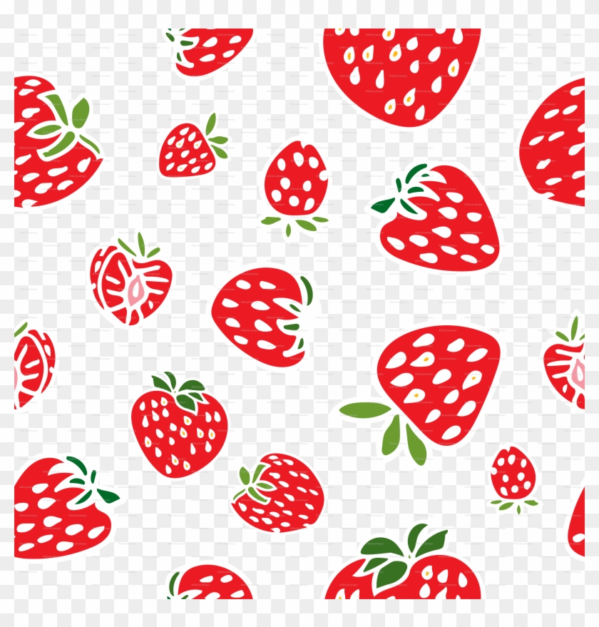 Transparent Strawberry Pattern Clipart #5723889