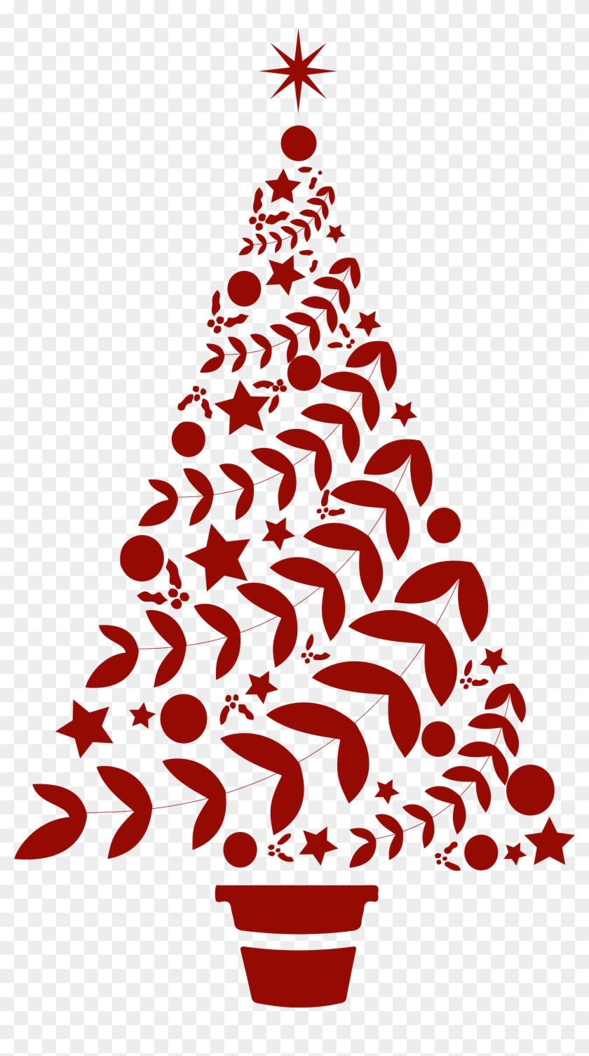 Beautiful Christmas Tree Vinyl Decal Sticker Clipart #5723988