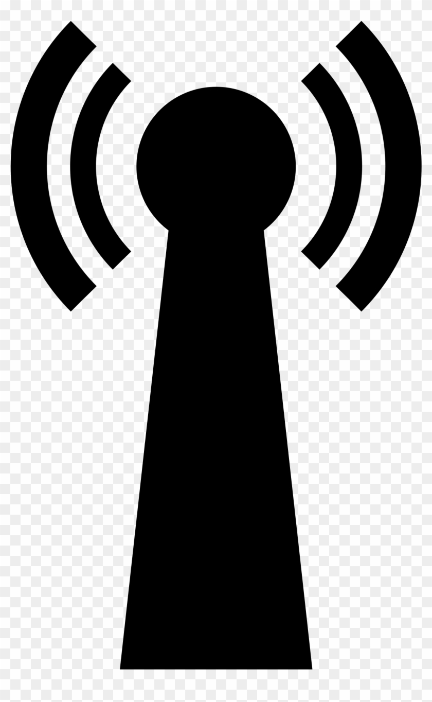 File Antennensymbol Svg Wikimedia - Broadcast Tower Logo Clipart #5723998