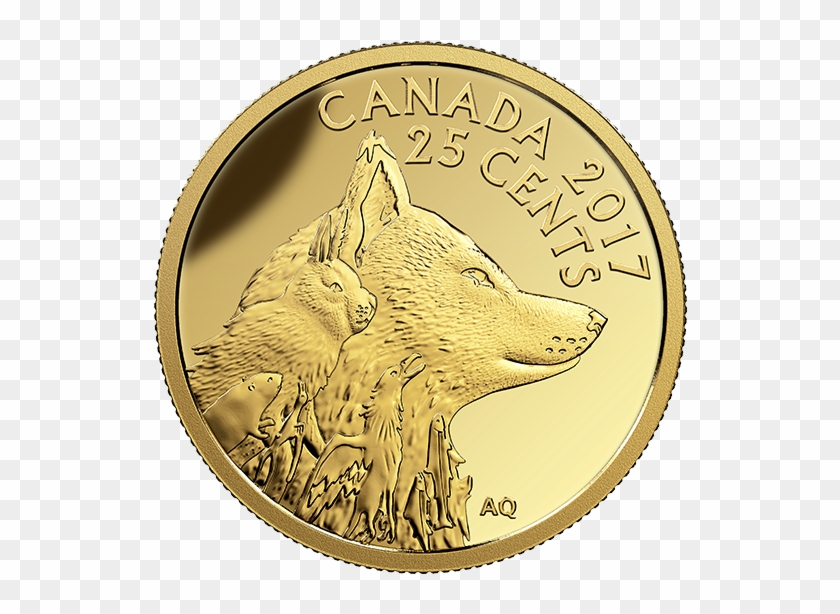 Inuit Arctic Fox - Coin Clipart