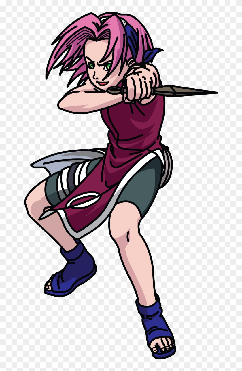 How To Draw Sakura Haruno From Naruto, Anime, Manga, - Sakura Naruto Png Clipart
