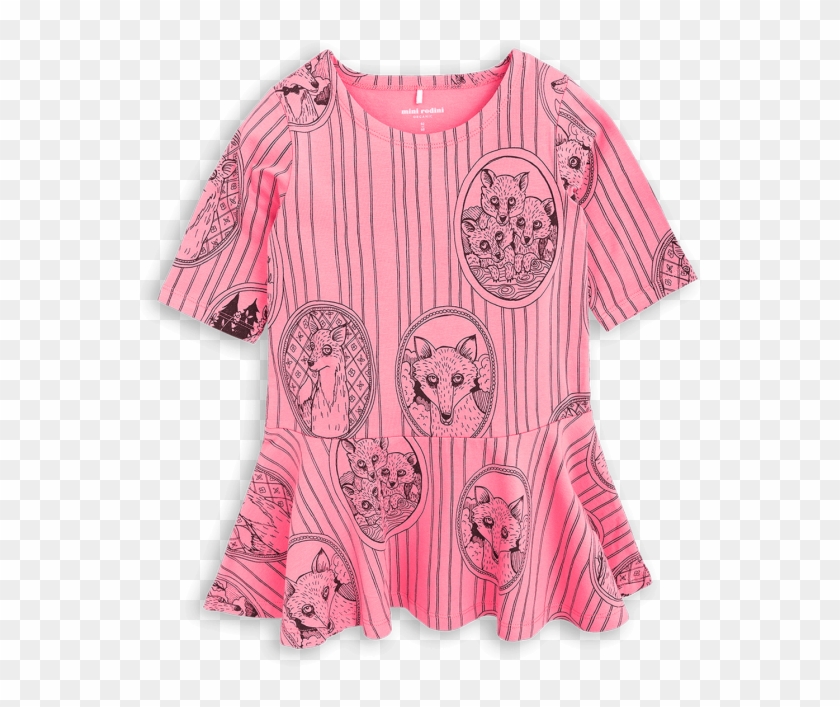 Mini Rodini Fox Family Dress Pink Clipart