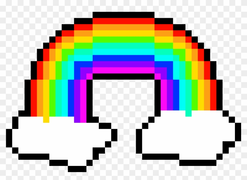 Rainbow Meow Meow Meow - Pixel Moon Transparent Gif Clipart #5724944