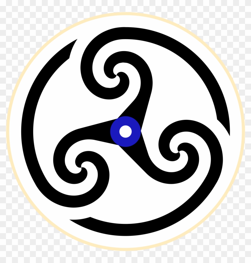 Spiral Clipart Whirl - Celtic Triple Spiral Knot - Png Download #5724992