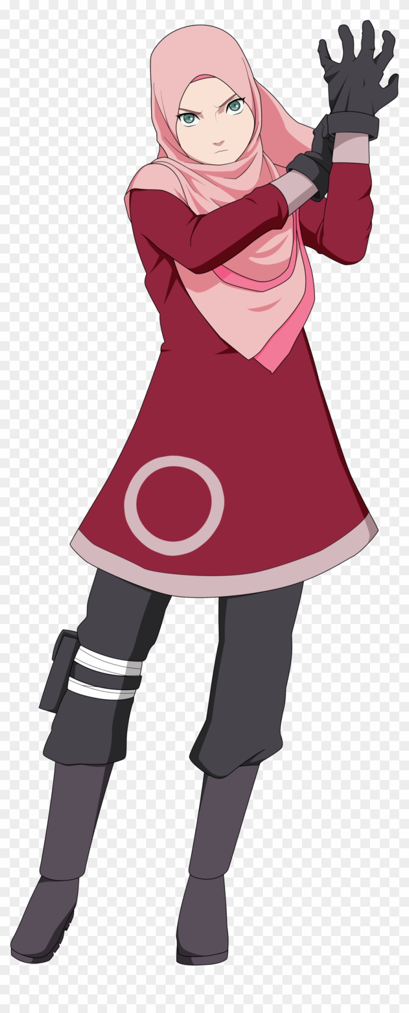 Naruto Shippuden Sakura - Sakura Haruno Hijab Clipart #5725062