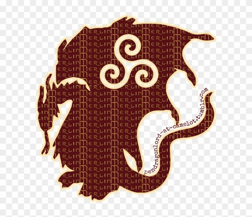 Pendragonlord Merlin Bbc Pendragon Crest Triskelion - Illustration Clipart #5725282