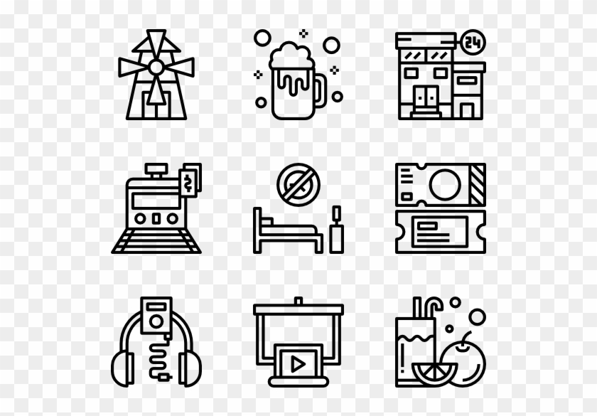 Clipart Black And White Icon Packs Svg Psd Png Eps - Work Icon Transparent Png