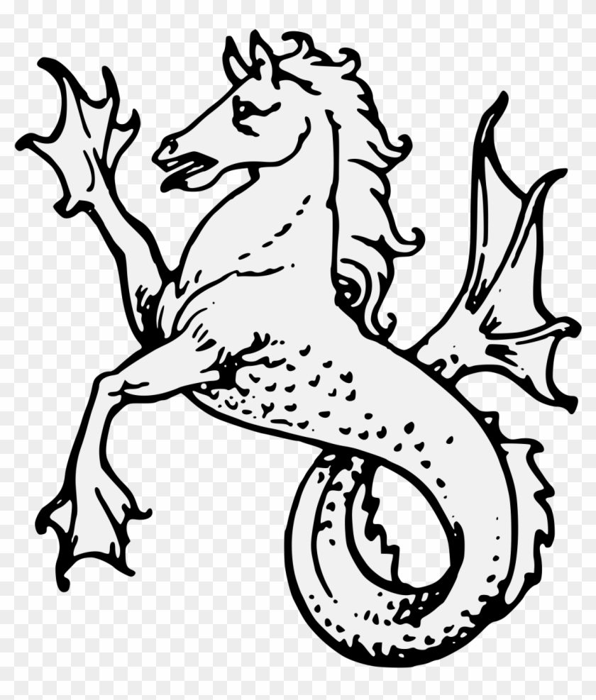 Details, Png - Hippocampus Heraldry Clipart
