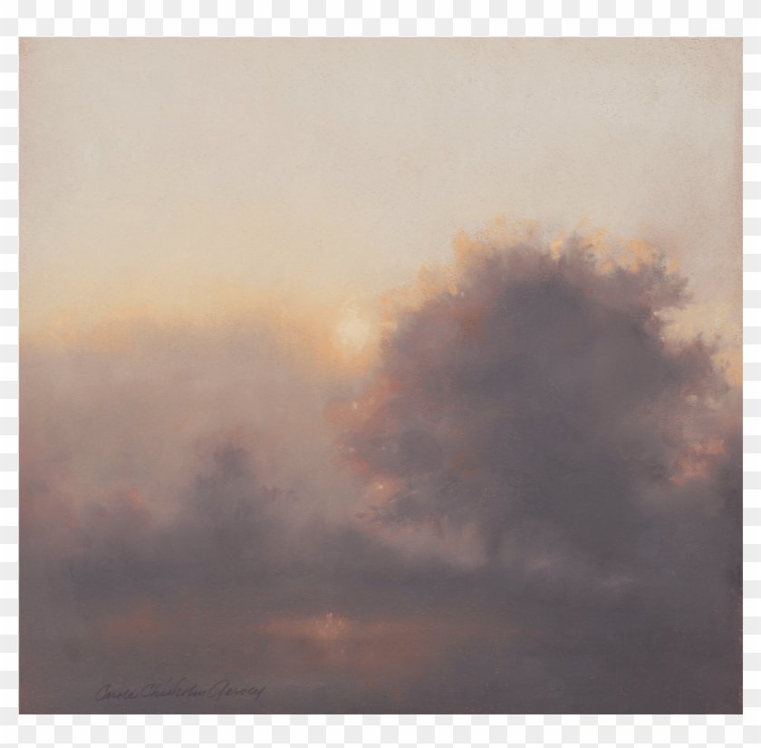Foggy Sunset - Visual Arts Clipart #5725943