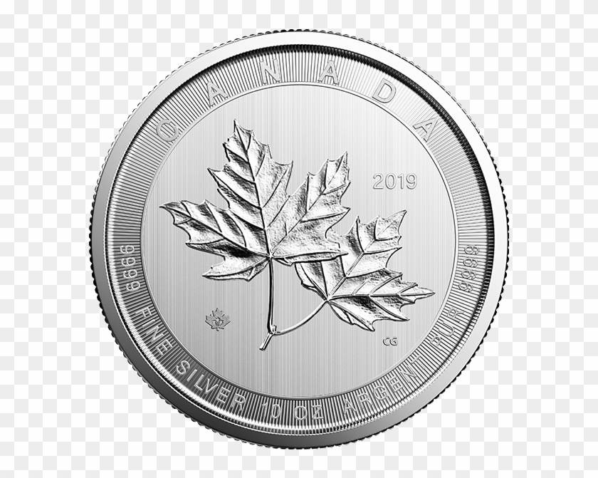 10 - 10 Oz Silver Maple Leaf 2017 Clipart