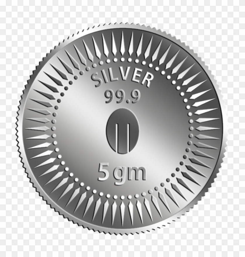 More Views - Silver Coin 5 Gm Clipart