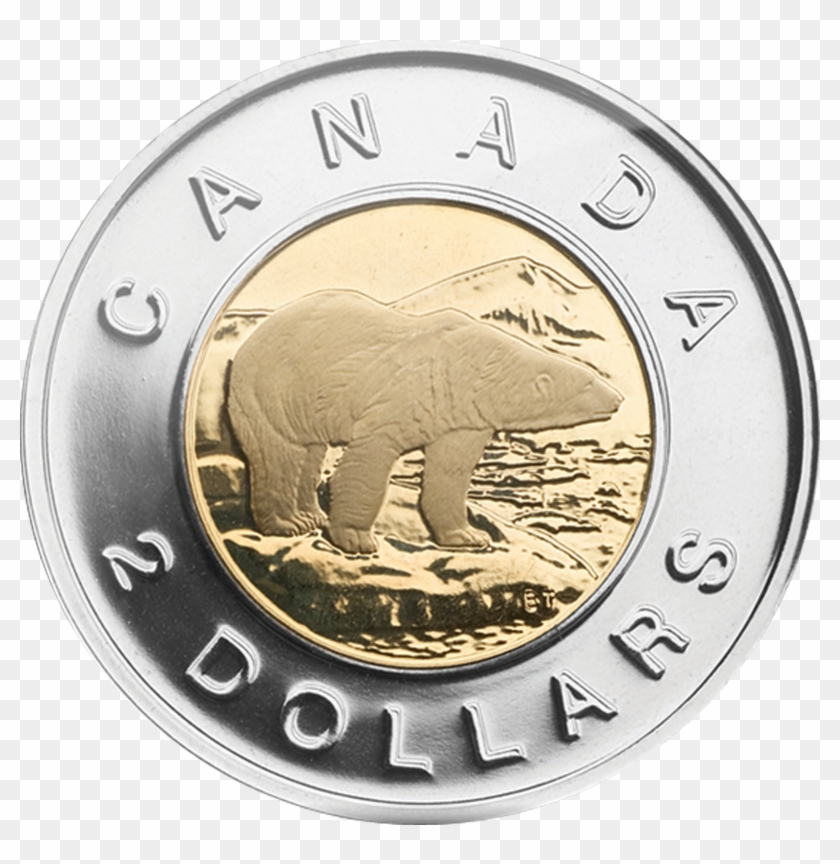 Silver Coin Png Image - Toonie Canadian Clipart #5726309