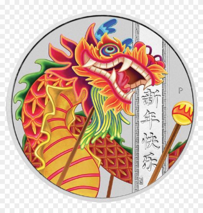 2019 Australian Chinese New Year 1oz Silver Coin - Chinese New Year 2019 Dragon Clipart #5726588