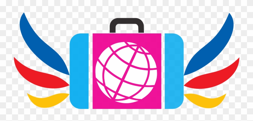 Suitcase Icon Blue Green Red Dynamic V17k Clipart