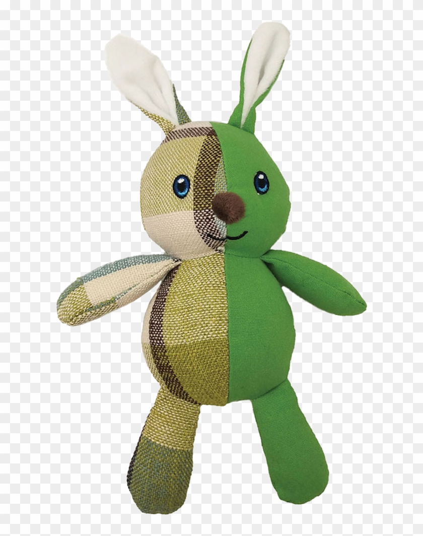 Furry Face Check Mates Rabbit Dog Toy 23cm - Stuffed Toy Clipart