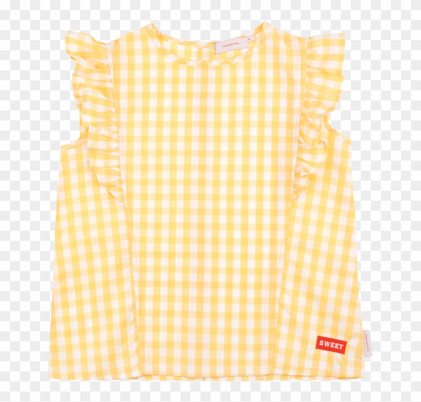 Tiny Cottons Check Ruffles Blouse - Pattern Clipart