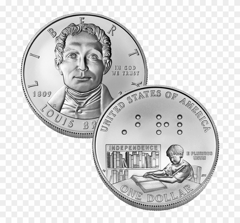 Free Download P Louis Braille Bicentennial Uncirculated - Louis Braille Clipart