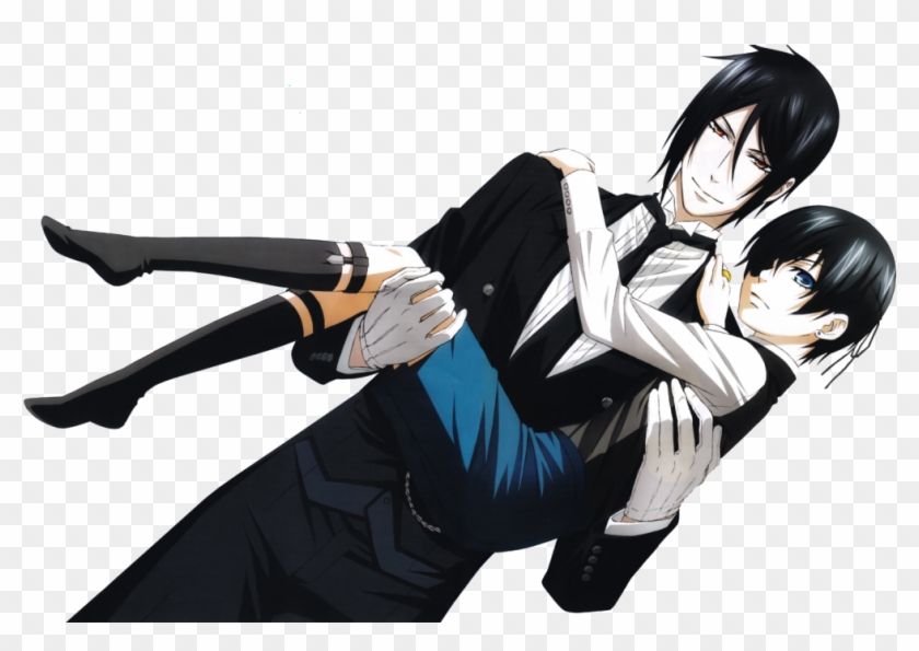 Yosh Segitu Dulu Ya - Sebastian Michaelis Carrying Ciel Clipart #5727217