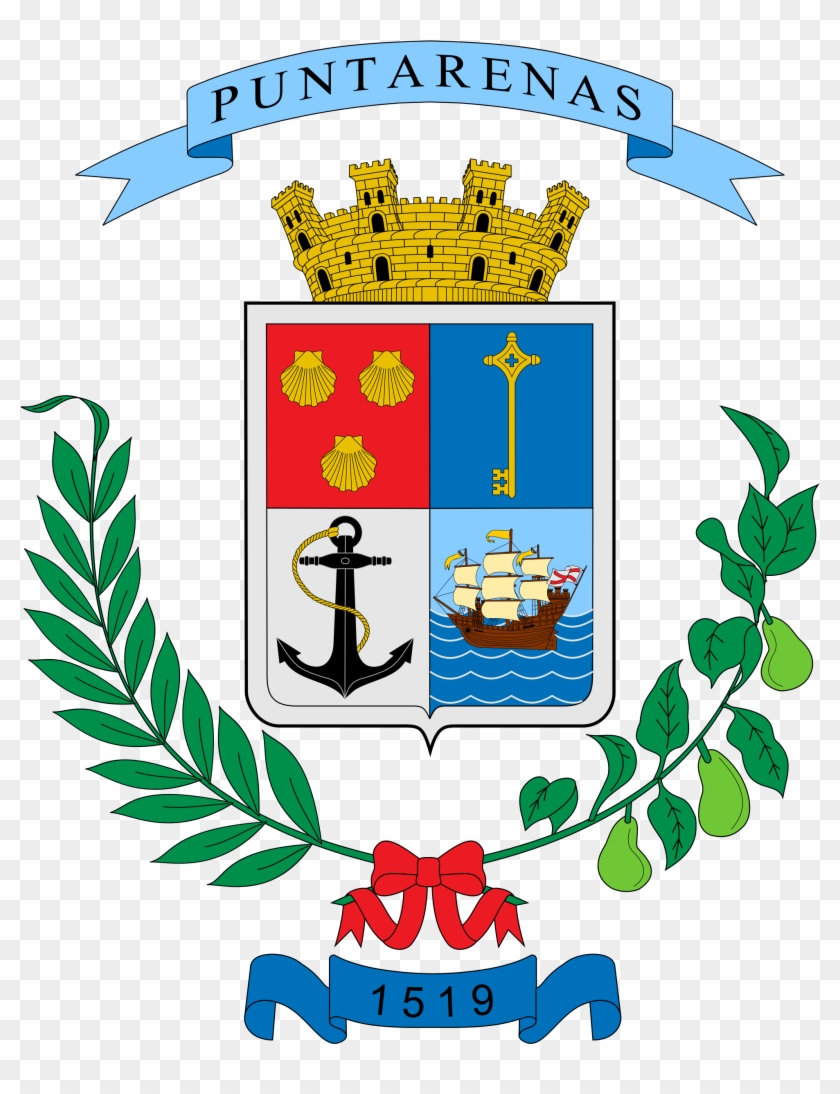 Provincia De Puntarenas Puntarenas, El Canton, Costa - Escudo De Heredia Costa Rica Clipart