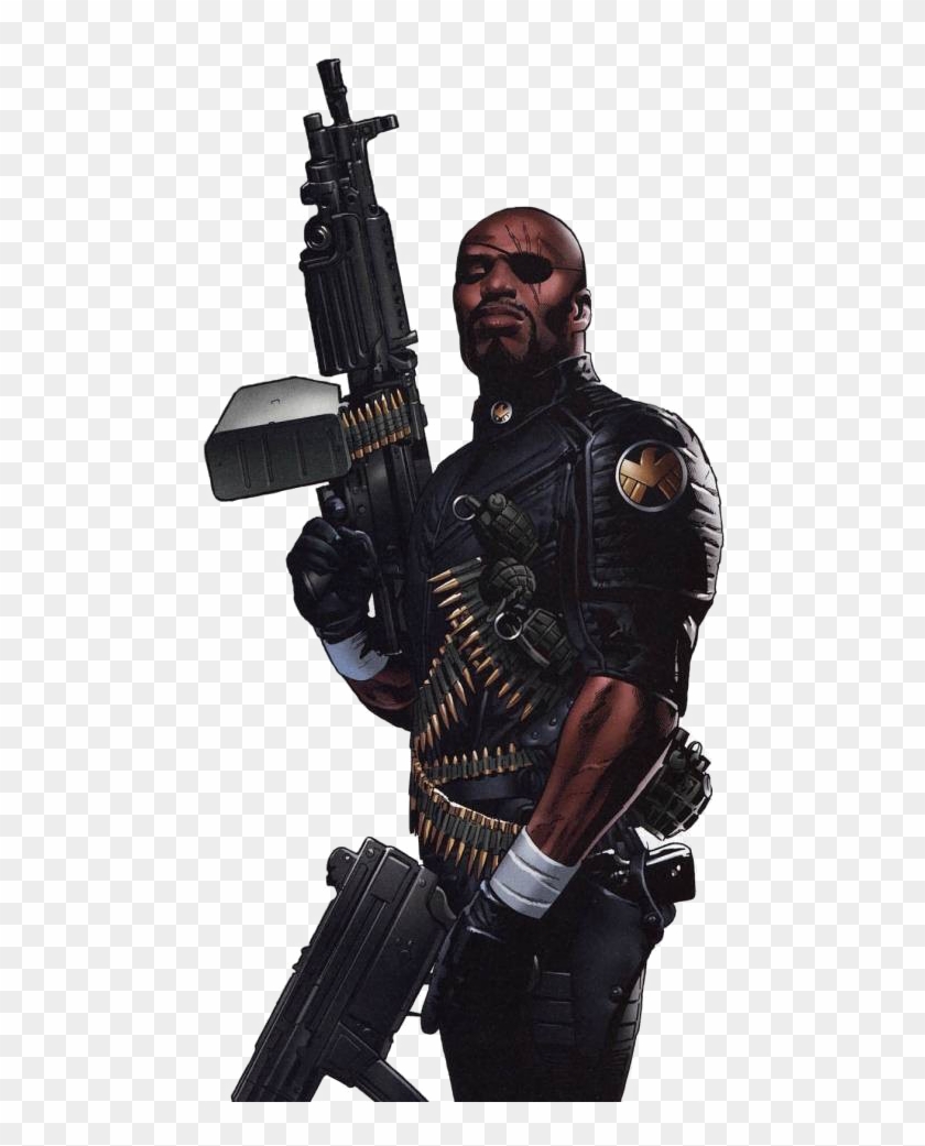 Nick Fury Png Image Background - Nick Fury Marvel Artwork Clipart #5727607