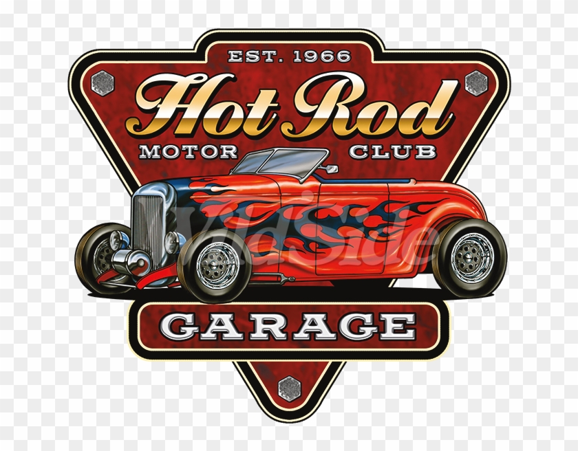 Hot Rod Motor Club Garage - Hot Rod Garage Clipart