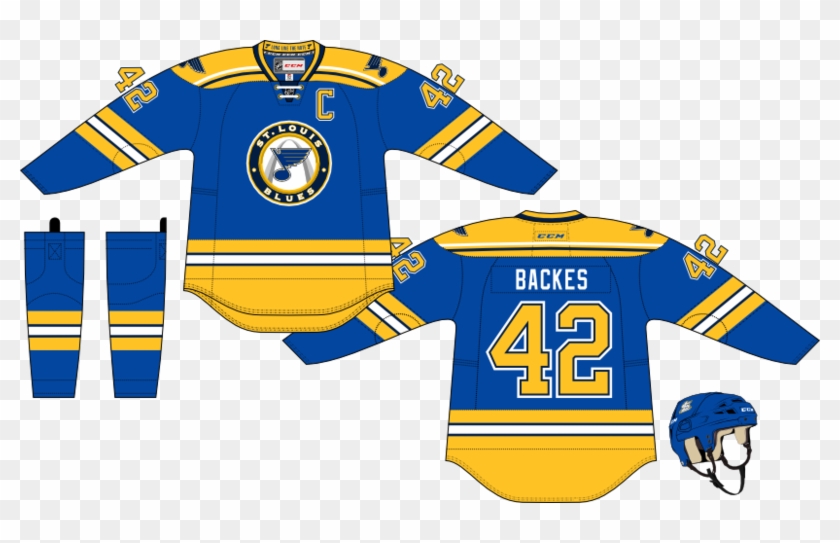 Bluesconcept5 - St Louis Blues Note Jerseys Clipart #5728035