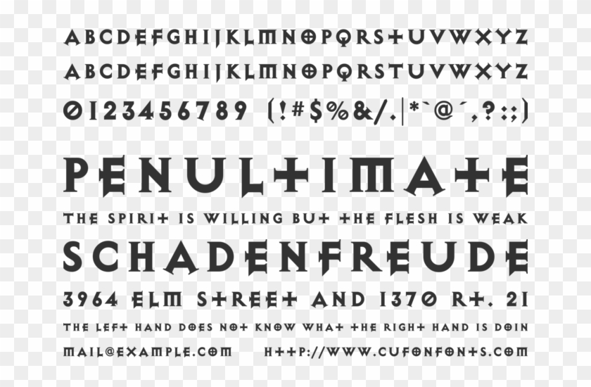 Diablo Font Preview - Diablo 3 Font Ttf Clipart