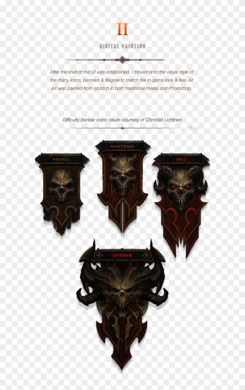 Https - //www - Behance - - Diablo 3 Ui Art Clipart