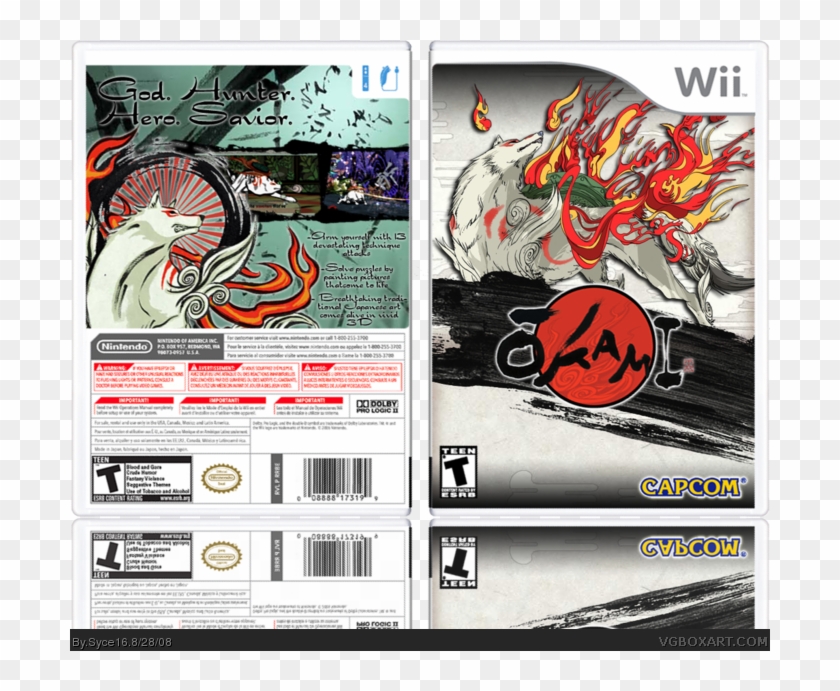 Okami Box Art Cover - Graphic Design Clipart #5730439
