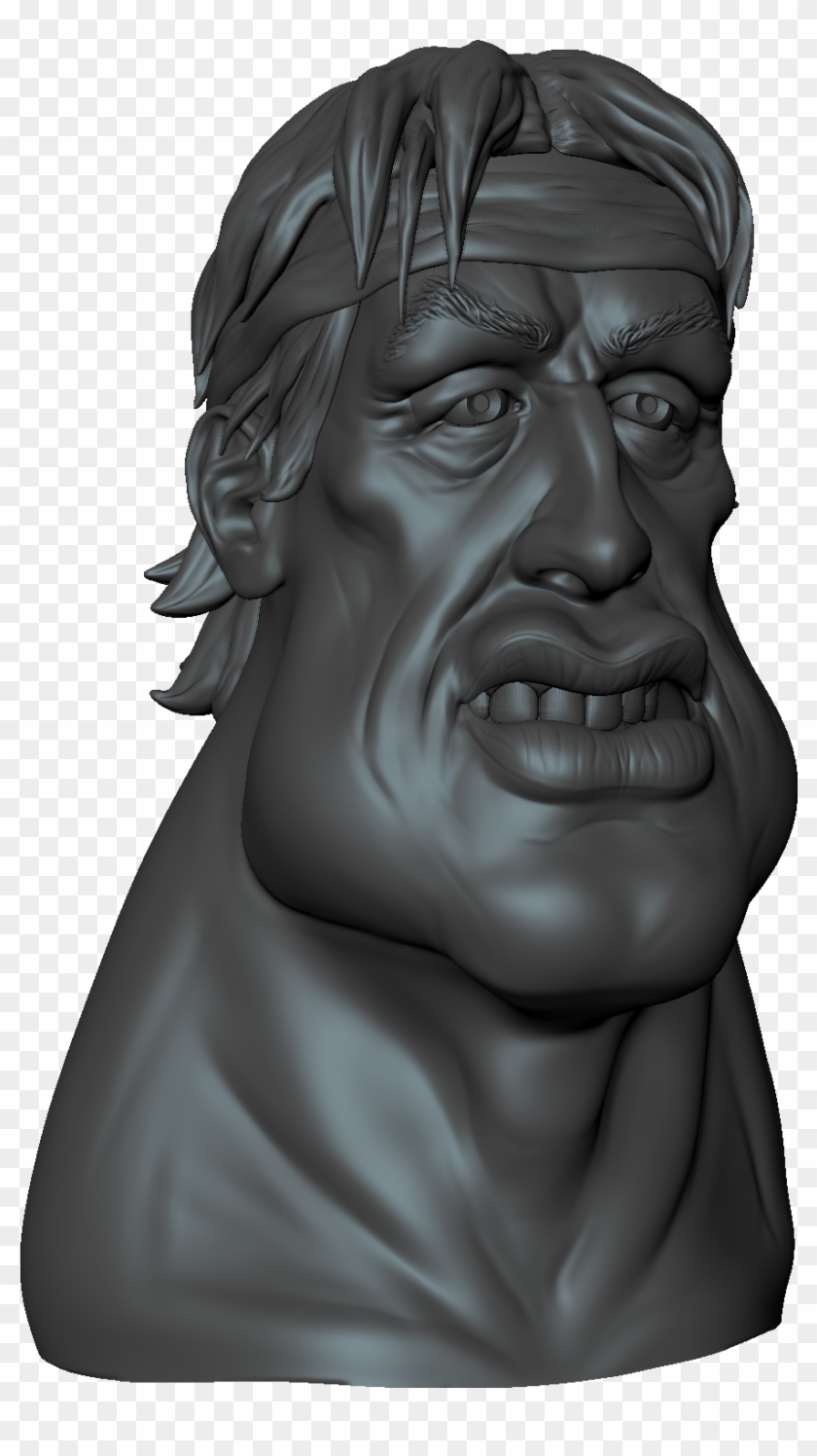Sly Stallone Model Progress - Bust Clipart