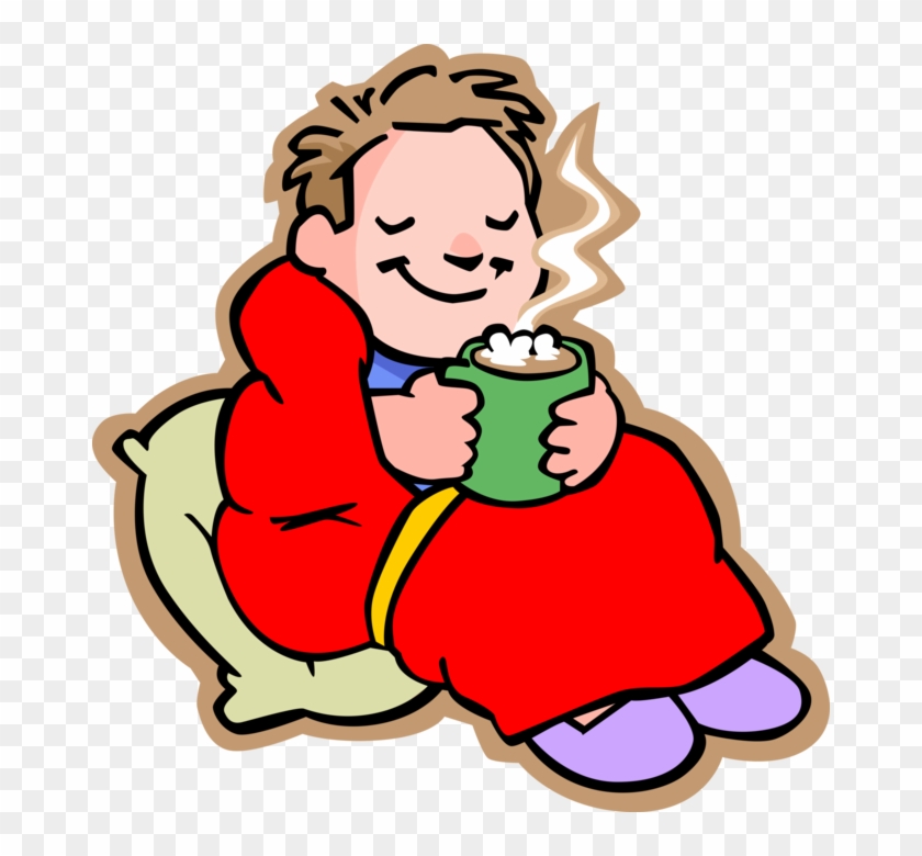 Hot Vector Chocolate - Good Morning Freezing Day Clipart #5731069