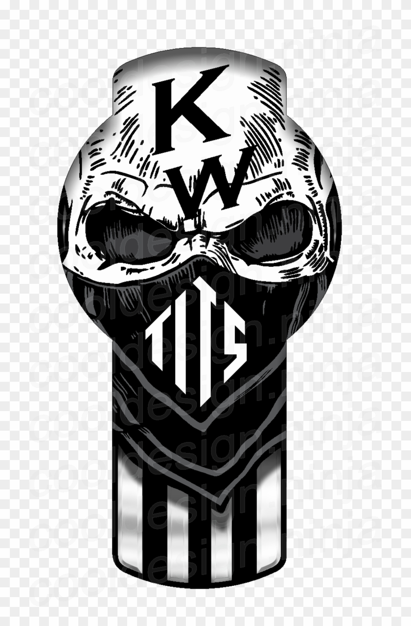 Kenworth Logo With Skulls Clipart