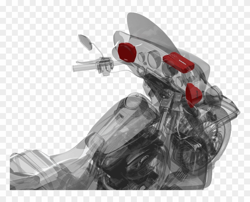 Rockford Fosgate Motorcycle - Illustration Clipart