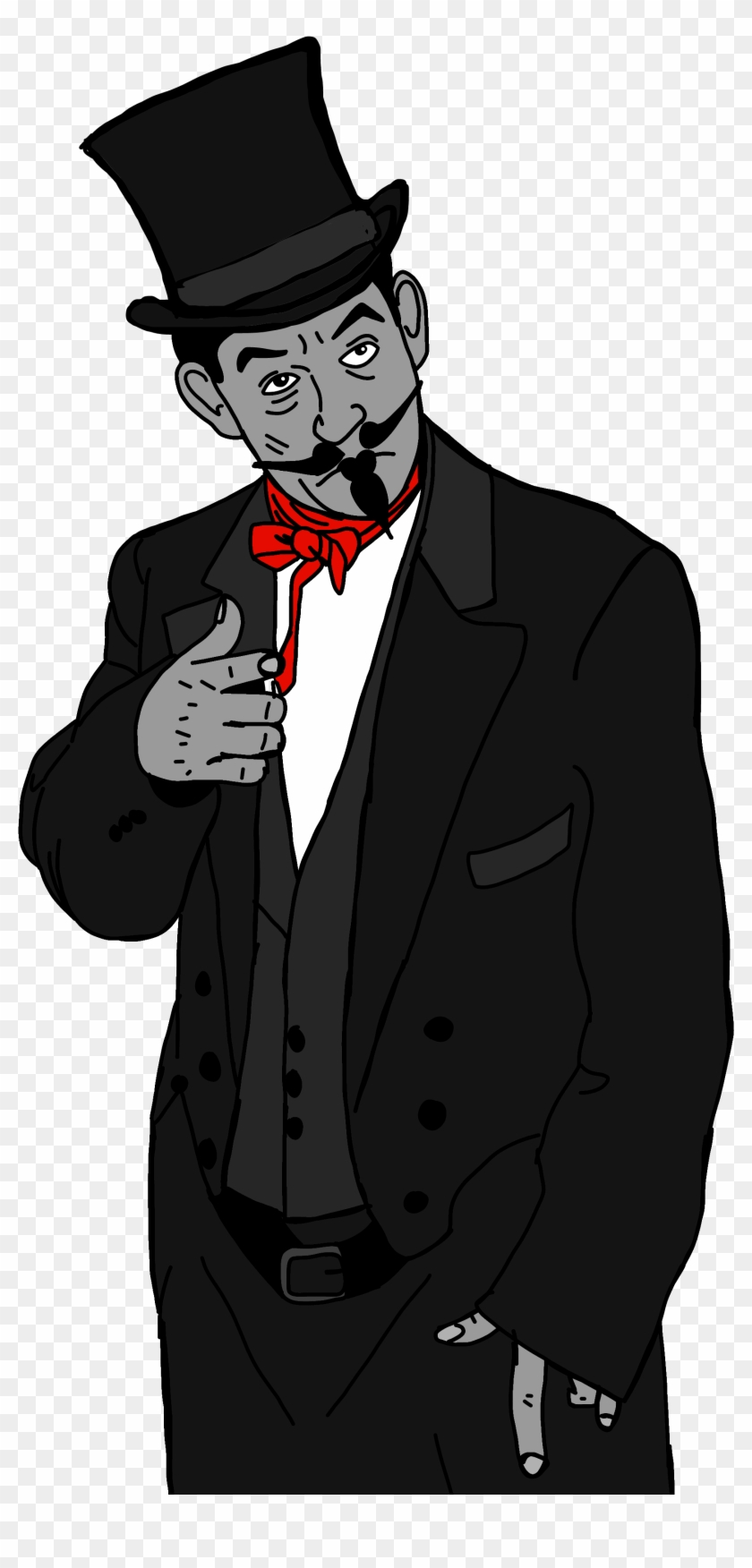 Black & White Movie Star - Gentleman Clipart #5731609