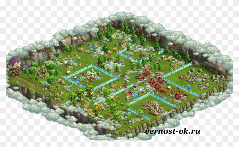 Knights And Brides Lost City Map Clipart #5731611