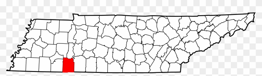 Map Of Tennessee Highlighting Hardin County - Fayette County Tennessee Clipart #5731739