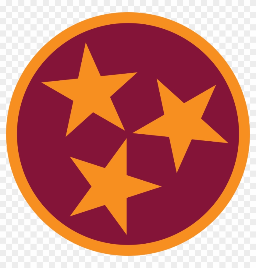 Tennessee Tri Star Image - Tennessee Flag In State Clipart #5732210