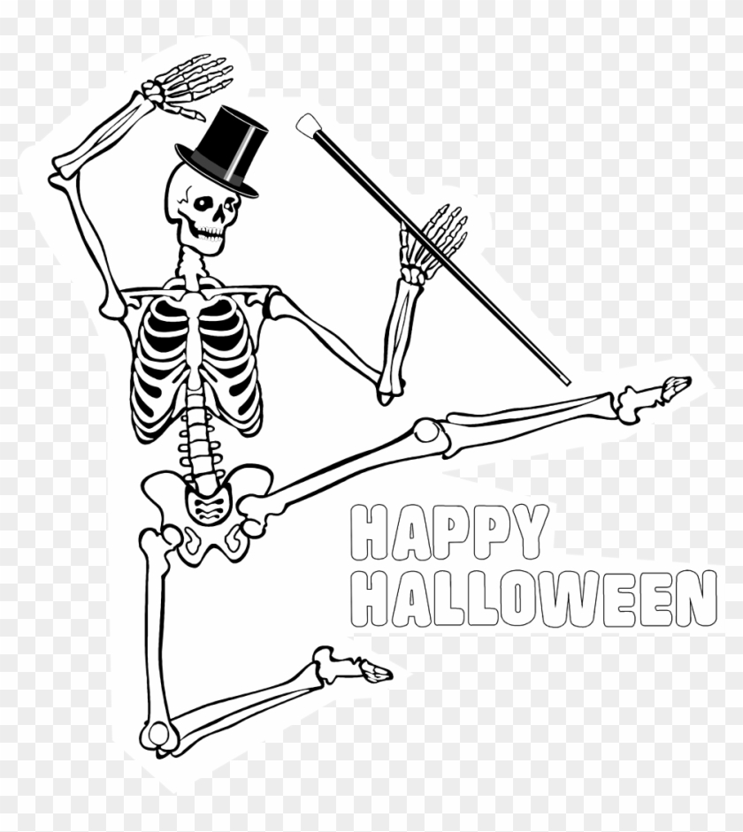 Illustration Of A Dancing - Dancing Skeleton Animation Clipart #5732213