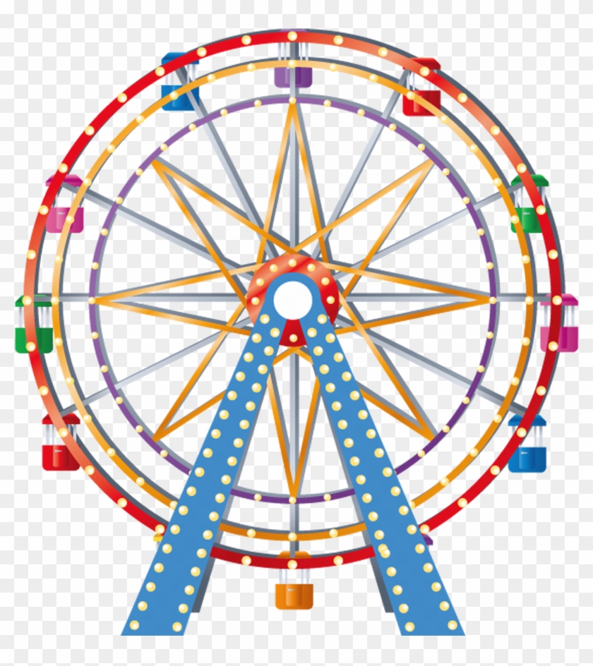 Microsoft Powerpoint Clip Art - Ferris Wheel Carnival Clipart - Png Download #5732609