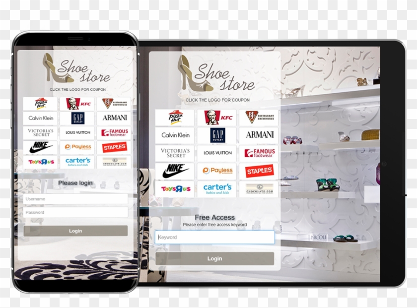 Display Coupons On The Hotspot Login Page - Iphone Clipart #5732838