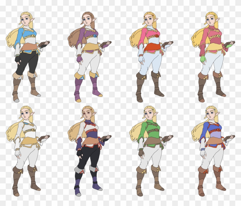 Lizuka's Alternate Color Mock-ups - Zelda Smash Ultimate Alternate Costumes Clipart