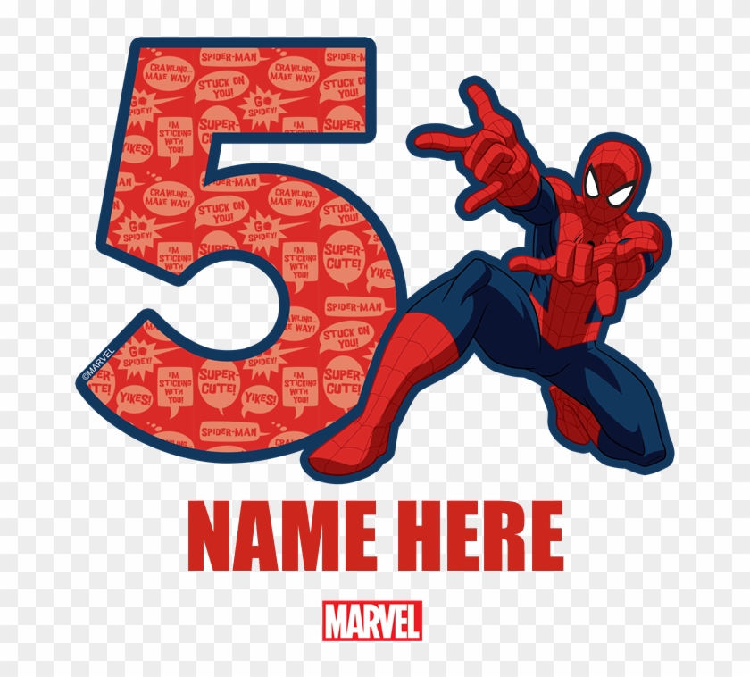 Spider-man Personalized Birth Kids Baseball Jersey - Spiderman Birthday 5 Clipart #5733071