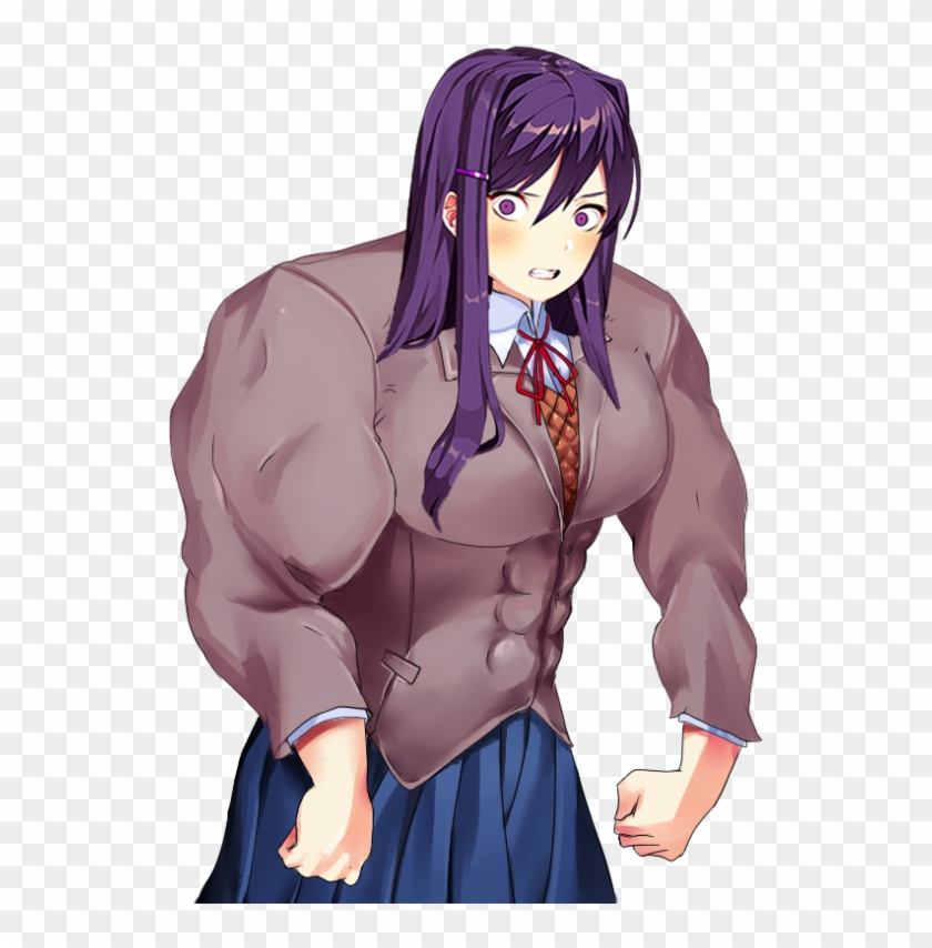 Doki Doki Literature Club Buff , Png Download - Doki Doki Literature Club Yuri Clipart
