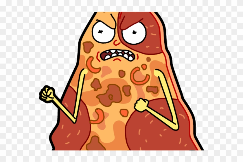 Rick And Morty Clipart Buff - Pepperoni Pizza Slice Png Transparent Png #5733902