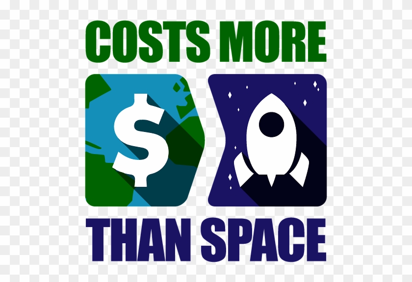 Worried That Space Exploration Costs Too Much Here - Graphic Design Clipart